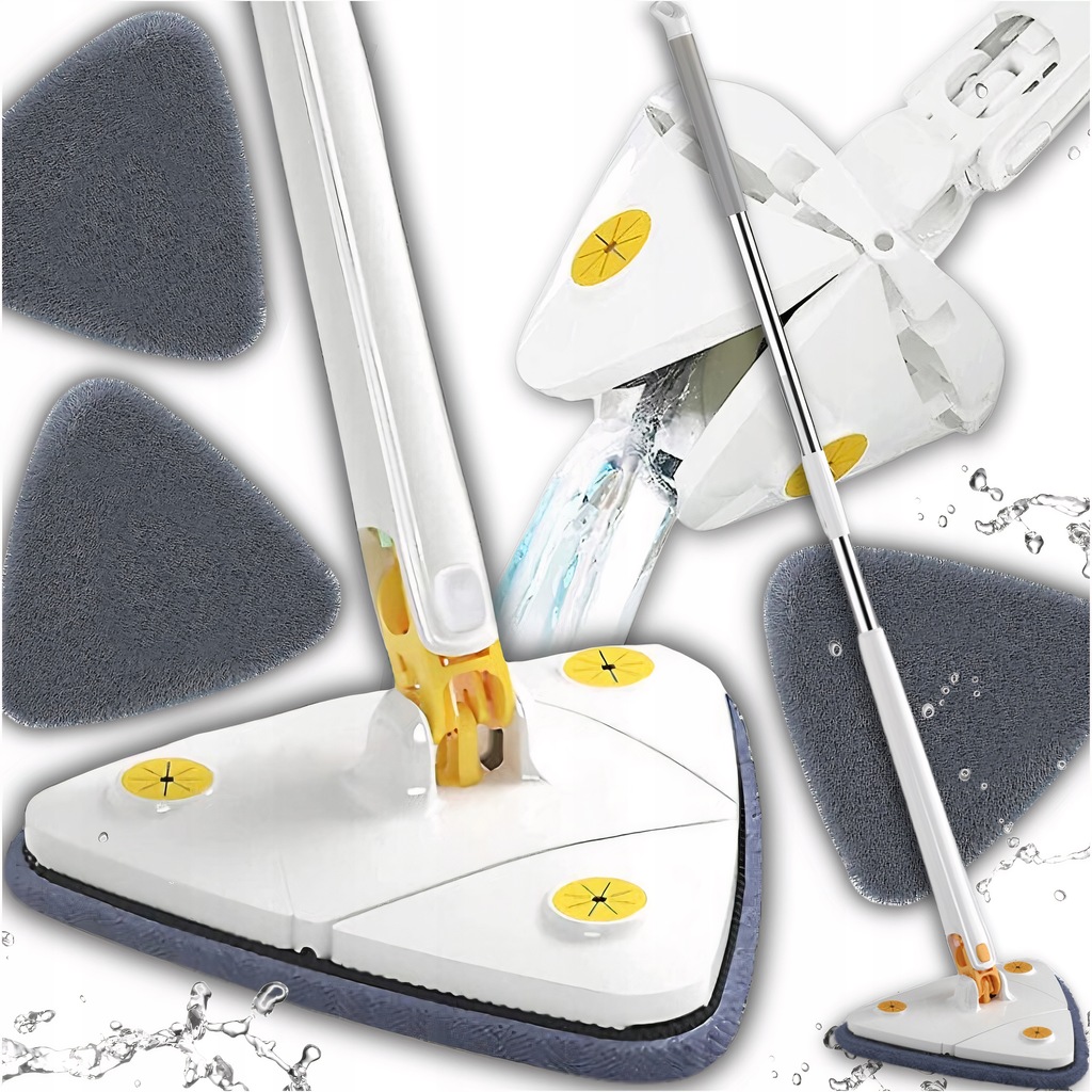 Shopek Rotačný mop Trojuholníkový mop + 3 vložky 26,5 cm